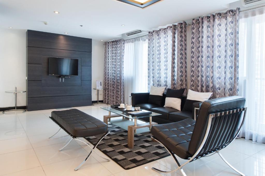 TV a/nebo společenská místnost v ubytování Y2 Residence Hotel Managed by HII