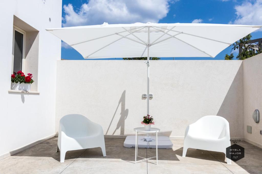 Patio nebo venkovní prostory v ubytování Hybla Major B&B