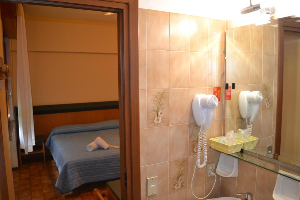 Koupelna v ubytování Hotel Smeraldo