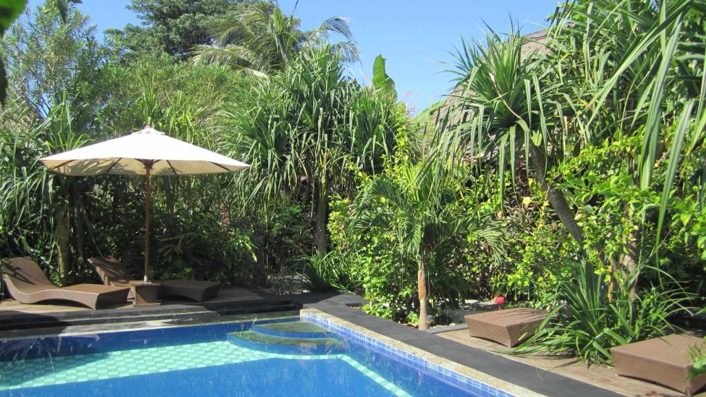 Bazén v ubytování Gili Hideaway nebo v jeho okolí