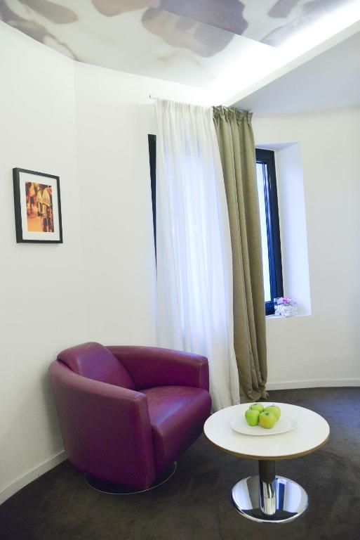 Uma área de estar em Hotel Sole