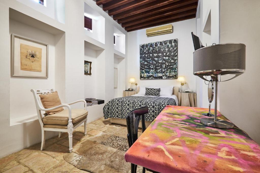 Χώρος καθιστικού στο XVA Art Hotel