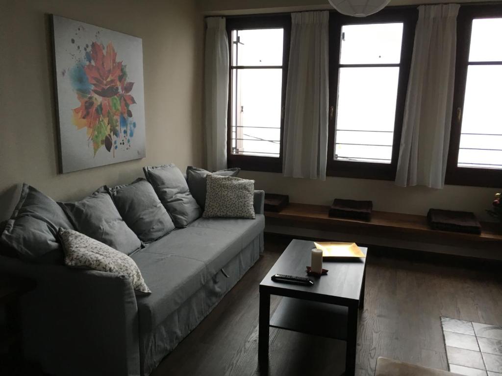 Posezení v ubytování Aethri Pelion Suites
