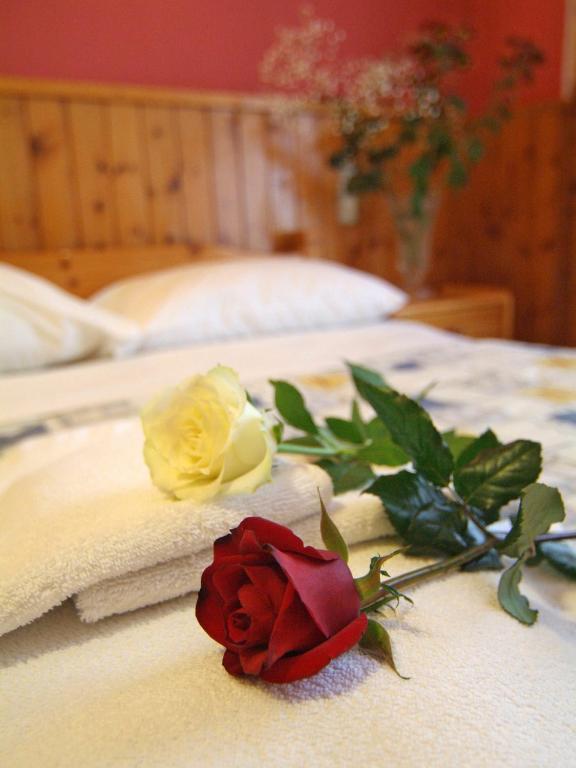 Postel nebo postele na pokoji v ubytování Hotel Athina