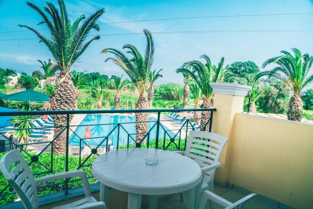 Balkón nebo terasa v ubytování Morfeas Hotel