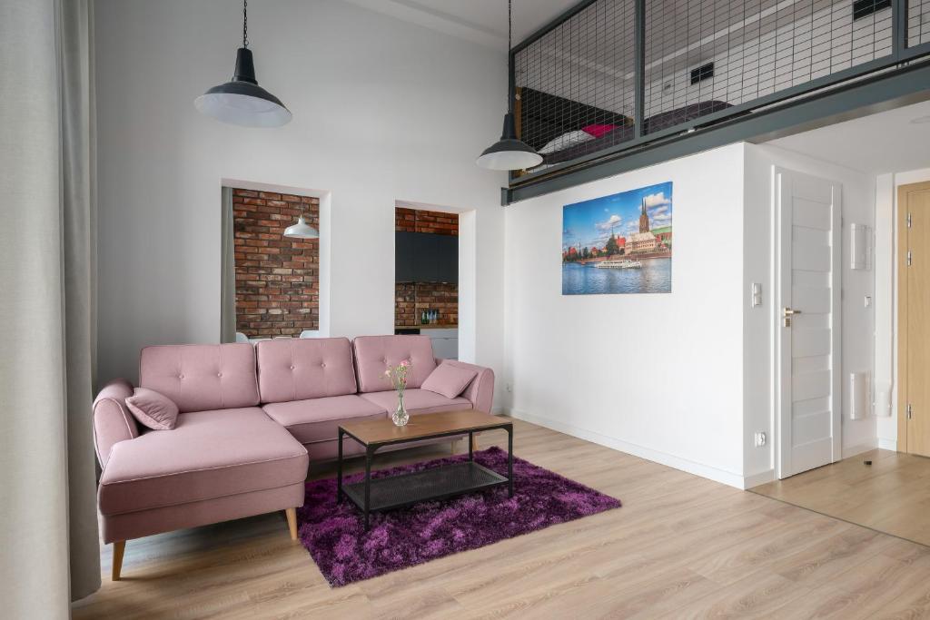 Posezení v ubytování Easy Apartments Wrocław