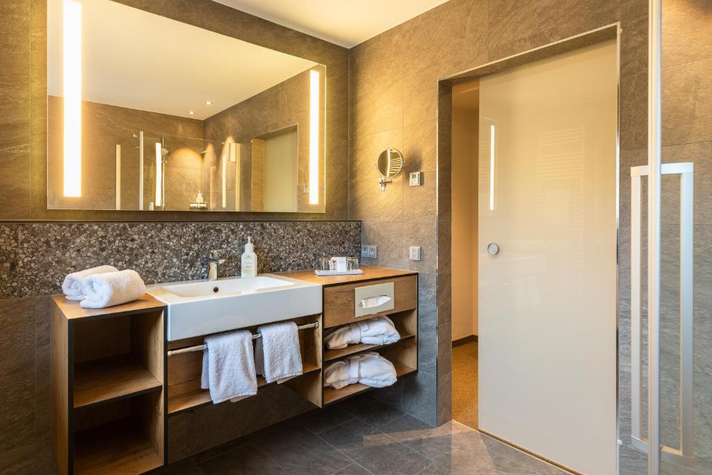 Koupelna v ubytování Hotel zur Post