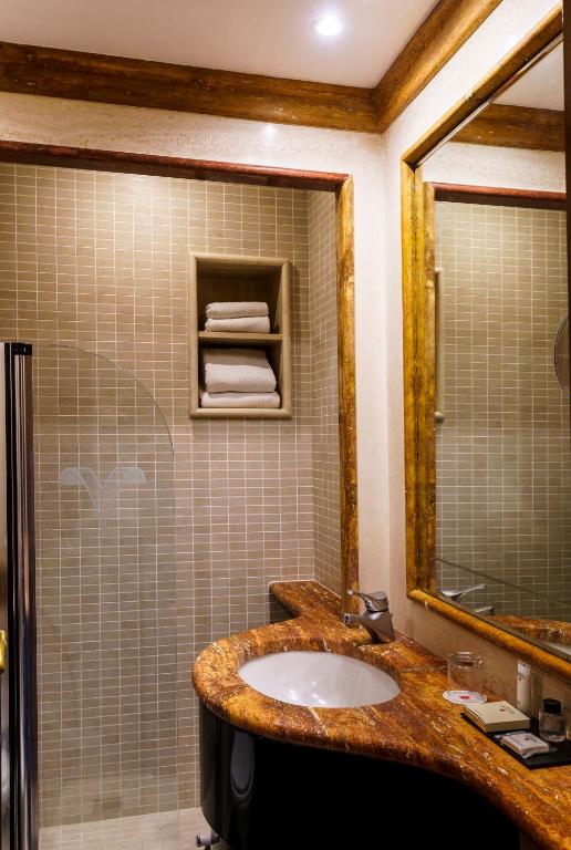 Koupelna v ubytování Hotel Valadier