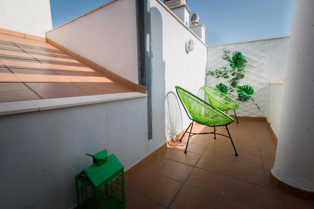 Balkón nebo terasa v ubytování Holidays2Malaga Studios Juan de Mena