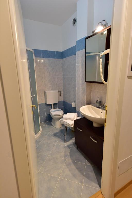 Koupelna v ubytování Hotel La Pieve