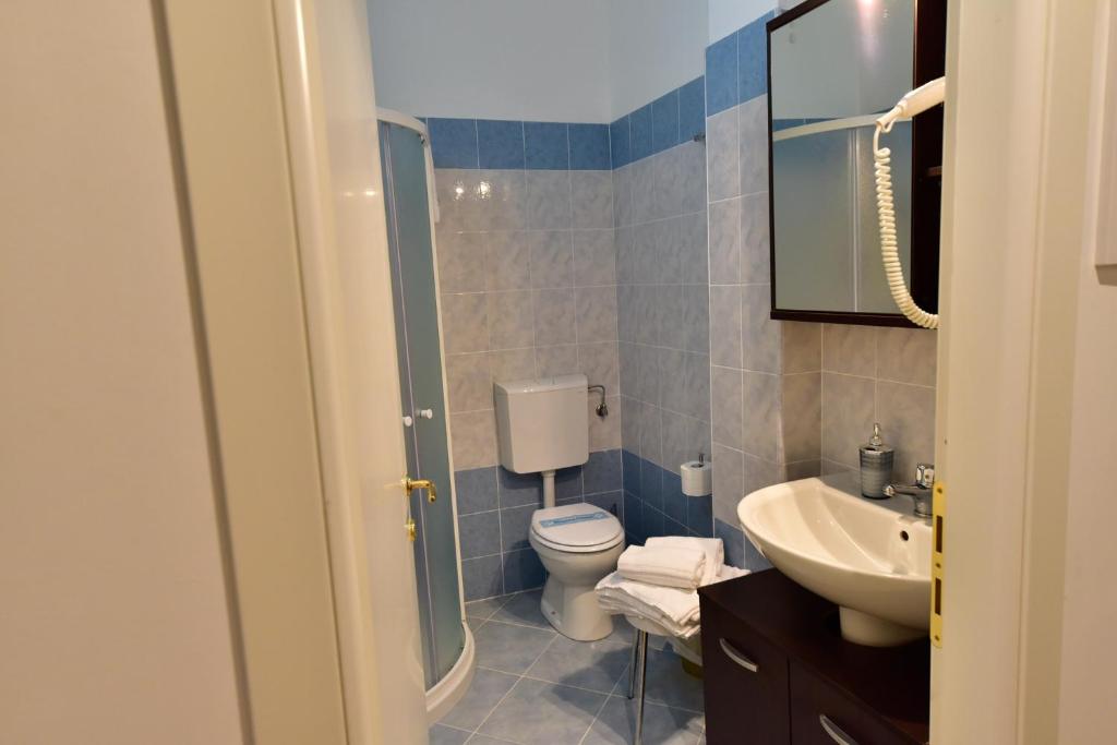 Koupelna v ubytování Hotel La Pieve