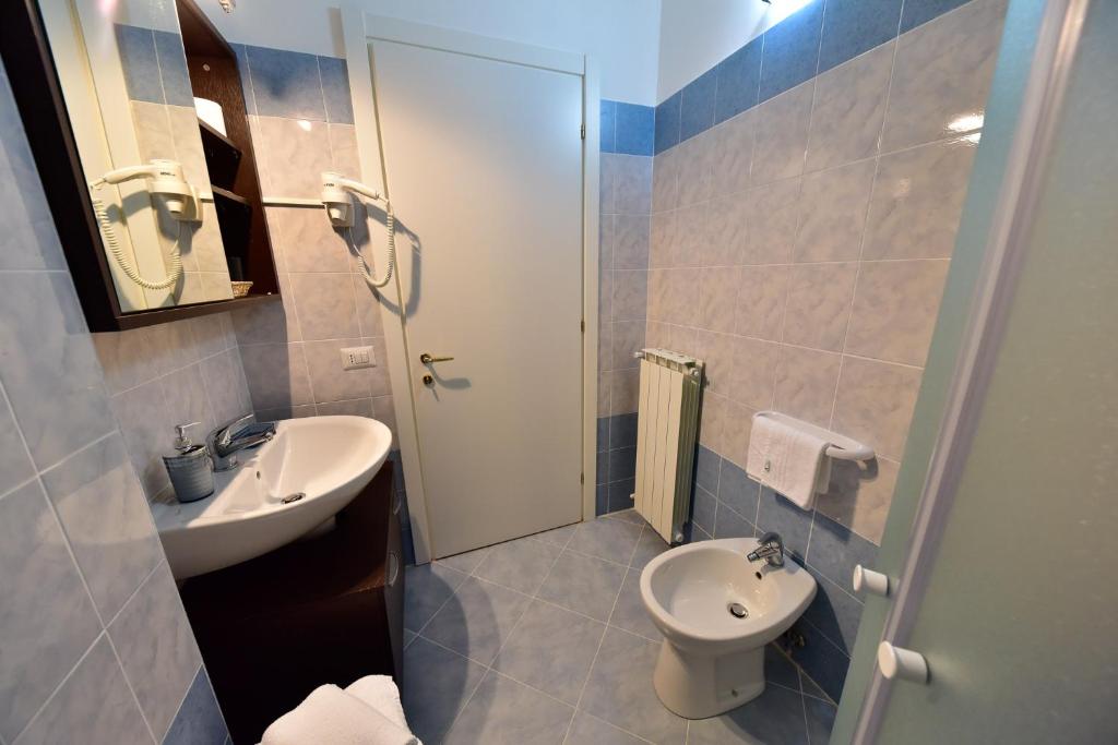 Koupelna v ubytování Hotel La Pieve