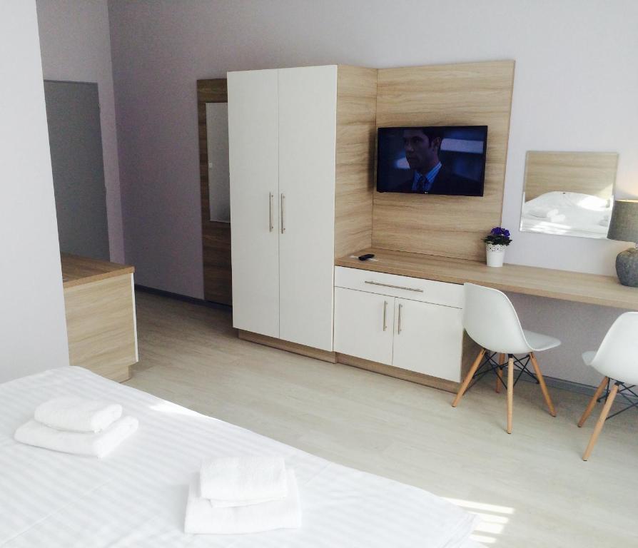 Postel nebo postele na pokoji v ubytování Pension Phoenix