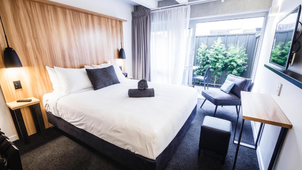 Postel nebo postele na pokoji v ubytování No. 9 Hotel