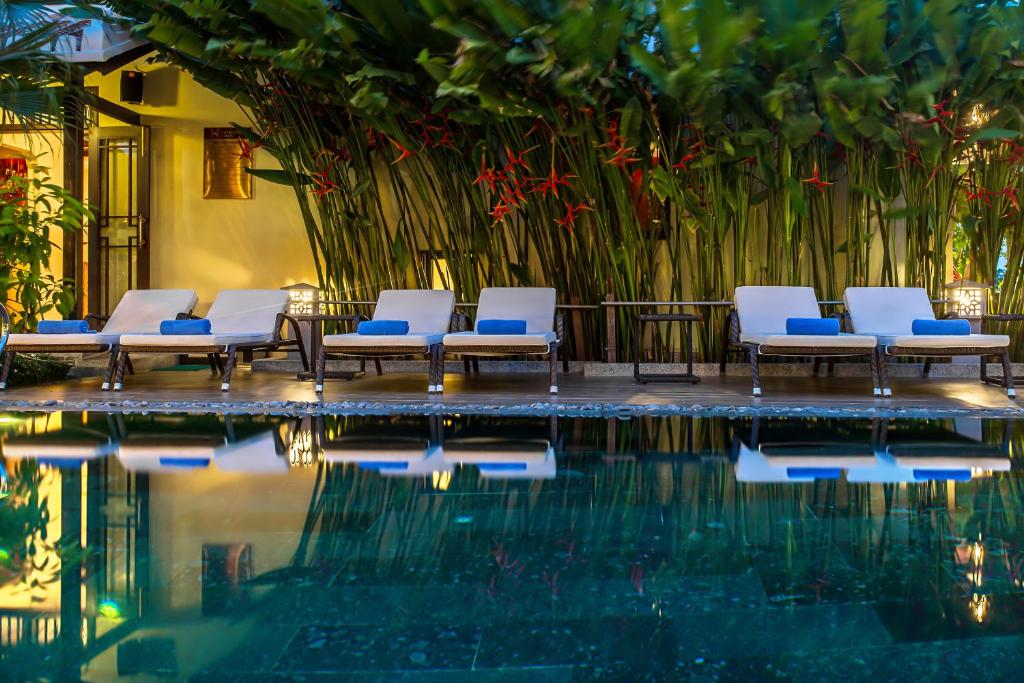 Bazén v ubytování Hoi An Field Boutique Resort & Spa nebo v jeho okolí