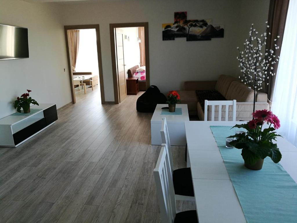 Posezení v ubytování Ąžuolo apartamentai