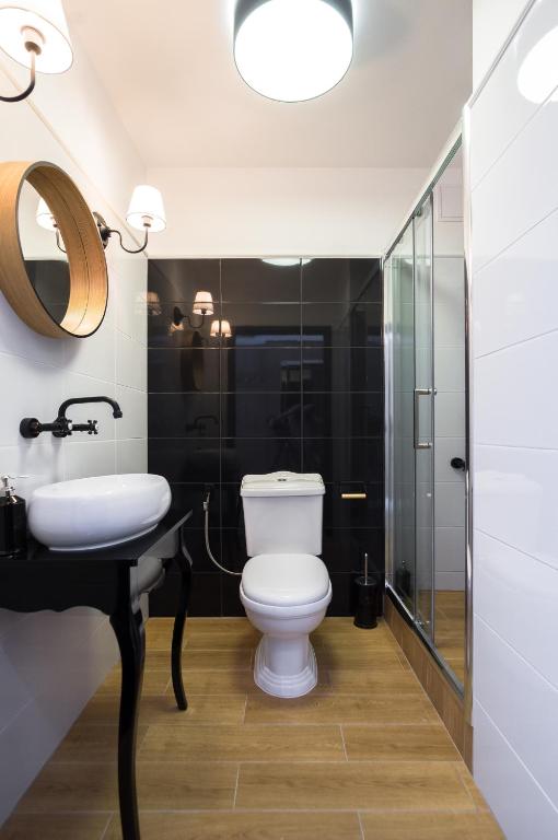 Kúpeľňa v ubytovaní Basilica Apartment Mariacka Gdansk