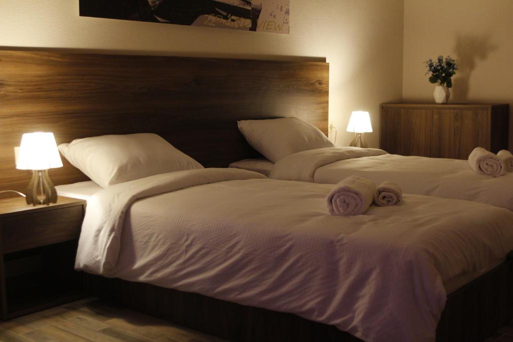 Postel nebo postele na pokoji v ubytování Hotel Grand View in Tbilisi