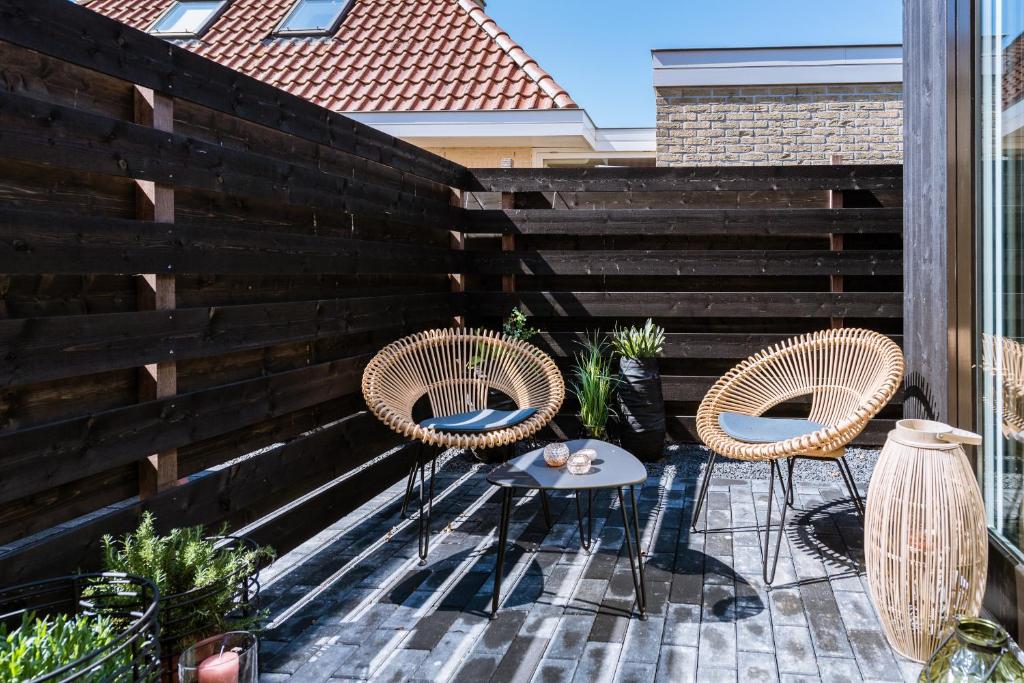 Balkón nebo terasa v ubytování LoftNes