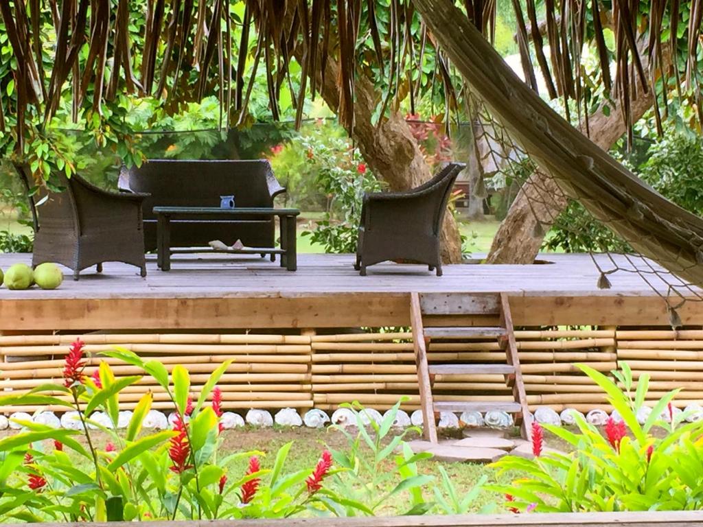 Jardín al aire libre en Island Home