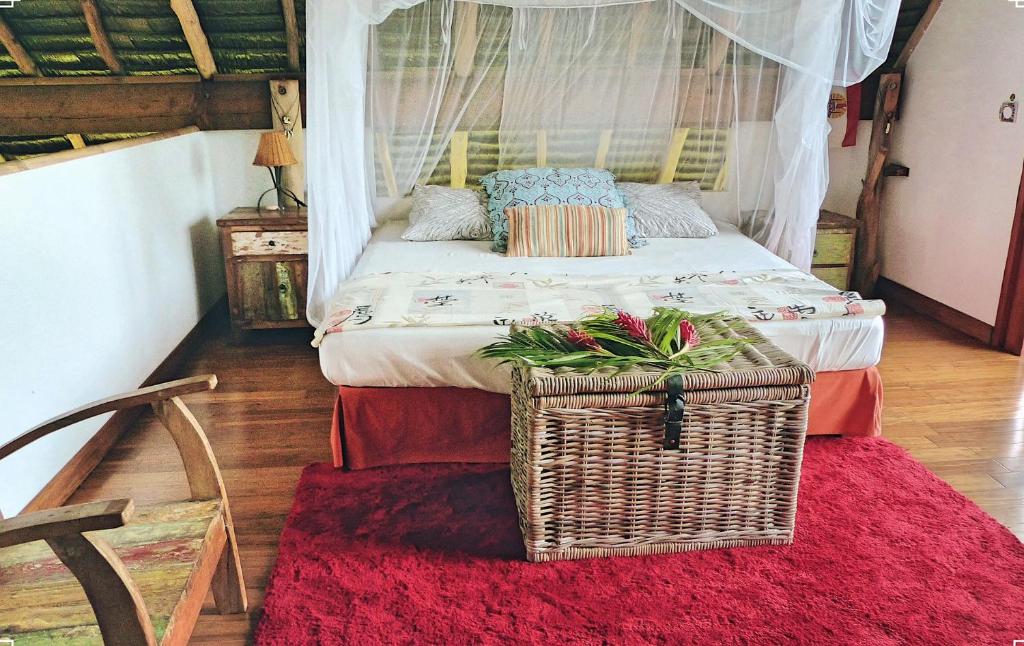 Cama o camas de una habitación en Island Home
