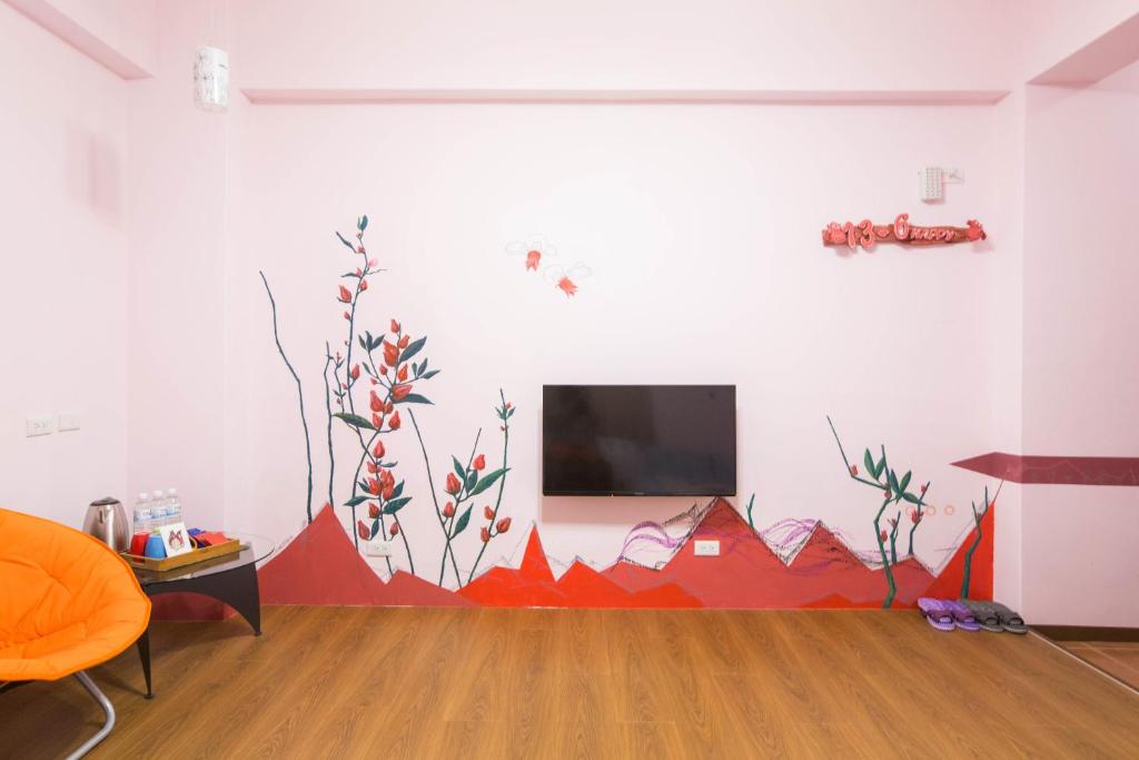 TV a/nebo společenská místnost v ubytování Sen Yun Chuang Yuan Homestay NO1249