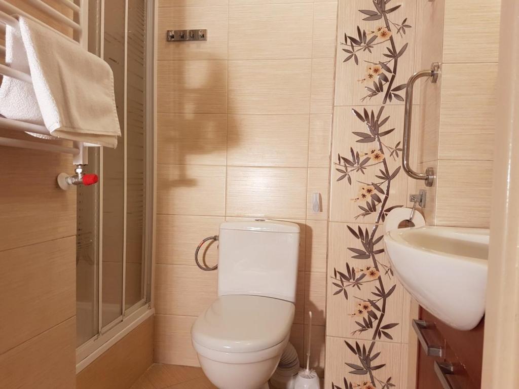 Koupelna v ubytování Hotel Ustka