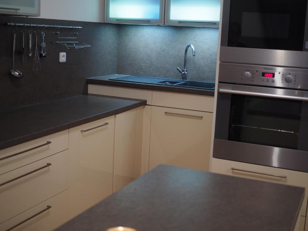 Kuchyň nebo kuchyňský kout v ubytování Apartmán Radmila