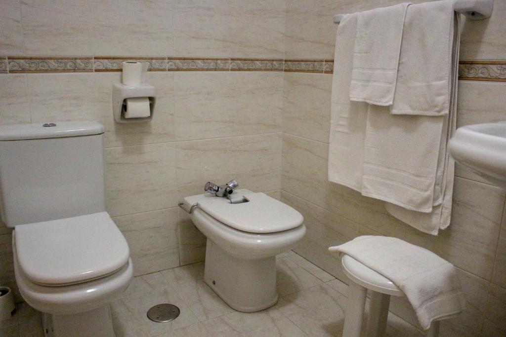 Koupelna v ubytování Hostal Esperanza