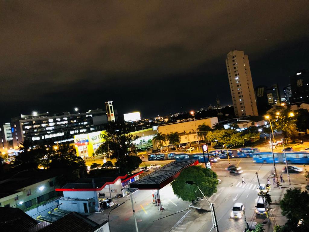卡利的景觀或從公寓式飯店拍的城市景觀