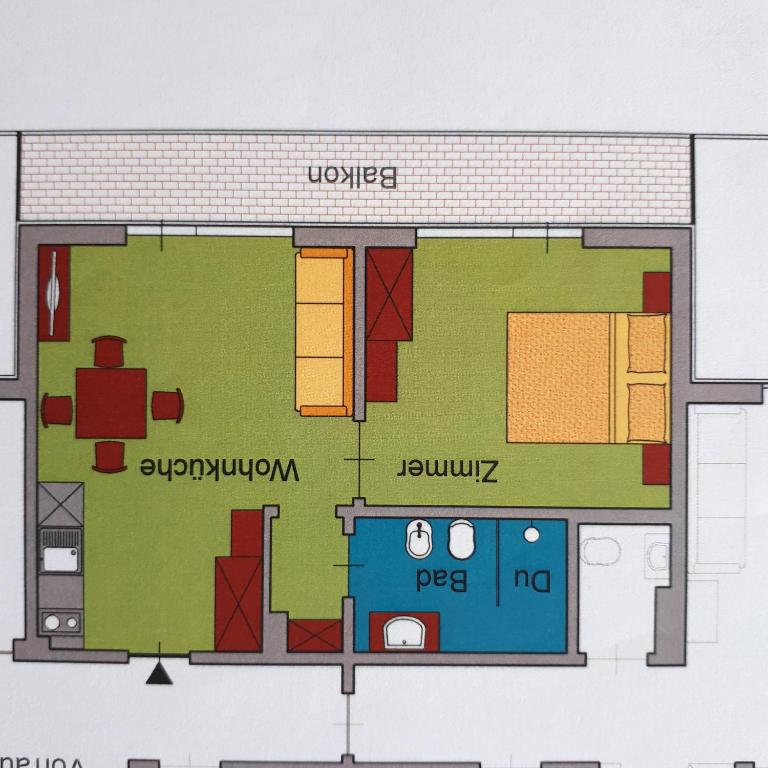 Půdorys ubytování Haus Christian
