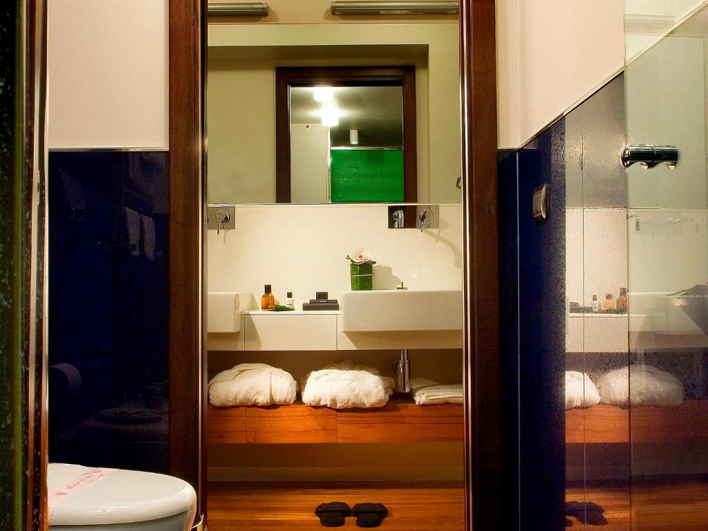 Koupelna v ubytování Hotel Valadier