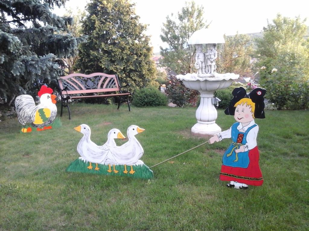 Zahrada ubytování "les amandiers"