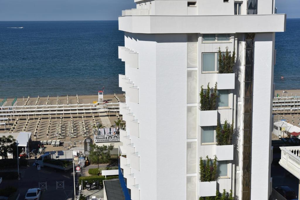 Nespecifikovaný výhled na moře nebo výhled na moře při pohledu z hotelu
