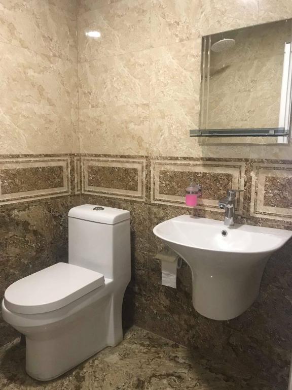 Koupelna v ubytování Guesthouse Ori Beli in Mestia