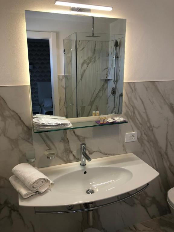Koupelna v ubytování Hotel Gorini