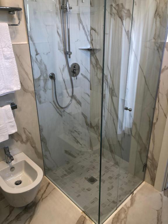 Koupelna v ubytování Hotel Gorini