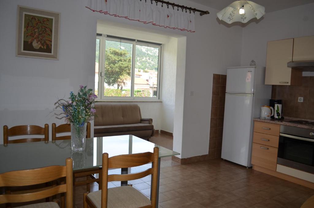 Kuchyň nebo kuchyňský kout v ubytování Apartments Antonio