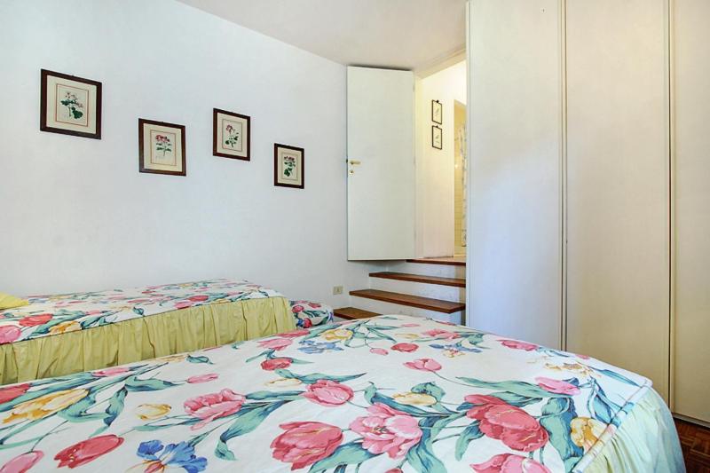Posteľ alebo postele v izbe v ubytovaní Rustici Apartment With Terrace
