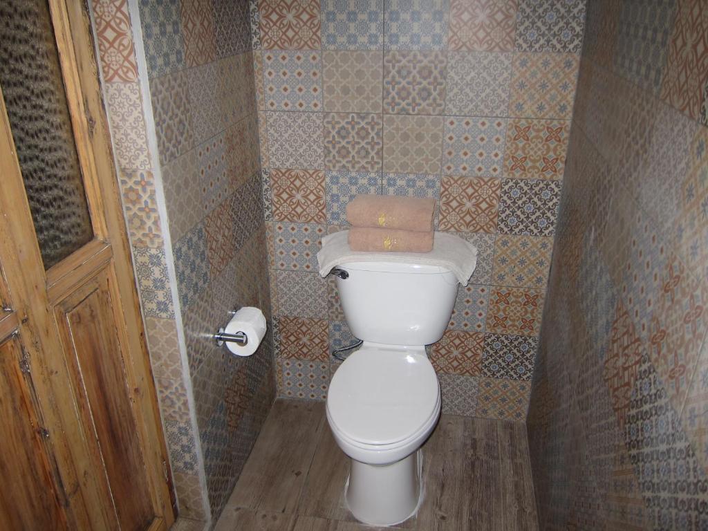 Koupelna v ubytování Hotel Santa Clara