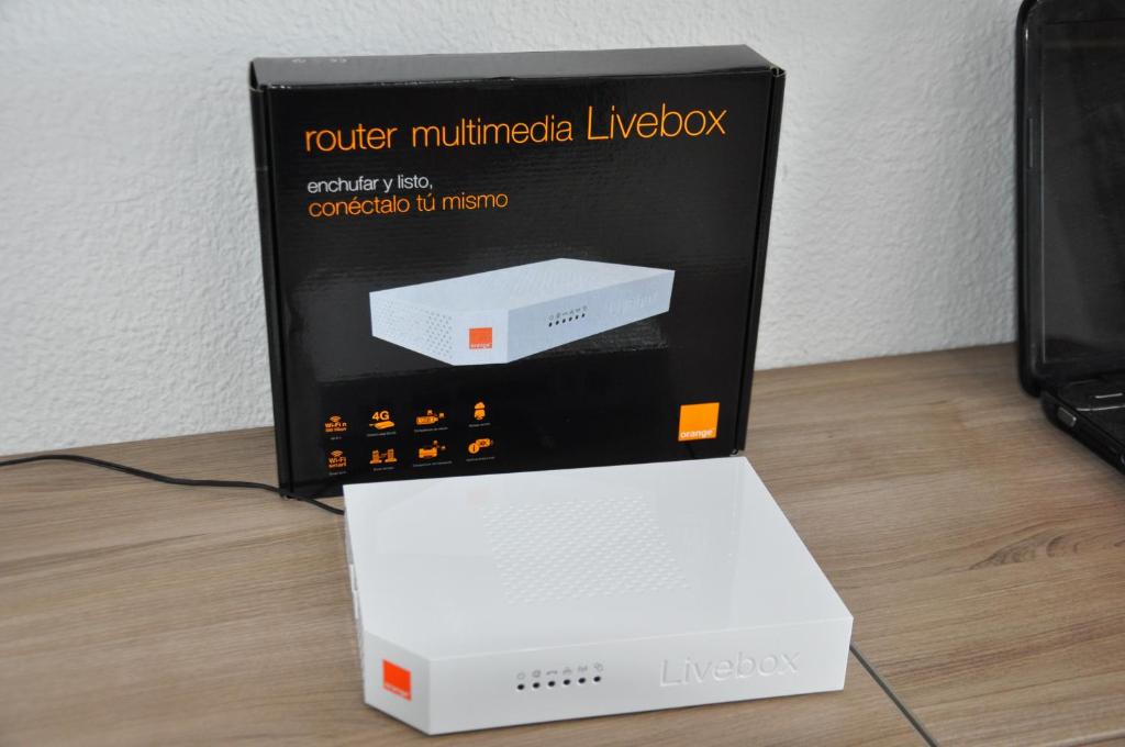 a nintendo wii with a box on a table at Studio Vue Mer in Torremolinos