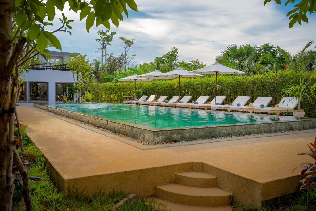Bazén v ubytování Khmer House Resort nebo v jeho okolí