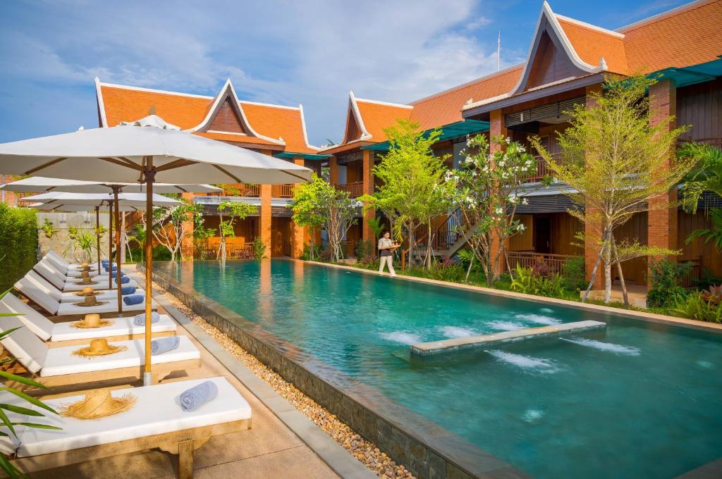 Bazén v ubytování Khmer House Resort nebo v jeho okolí