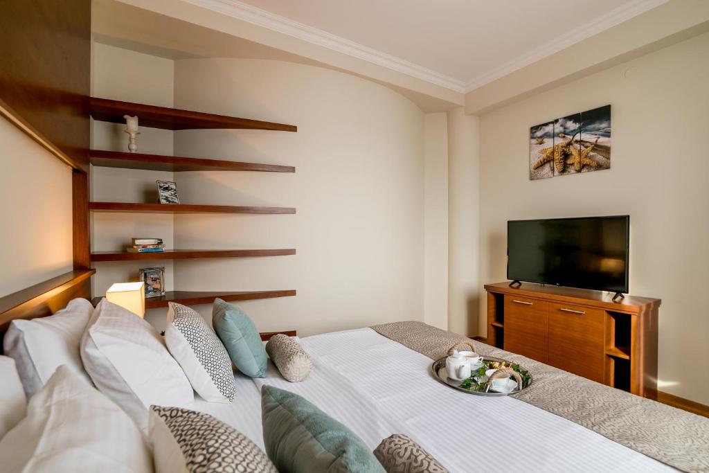 Hedera Residences - Kumbor客房内的一张或多张床位