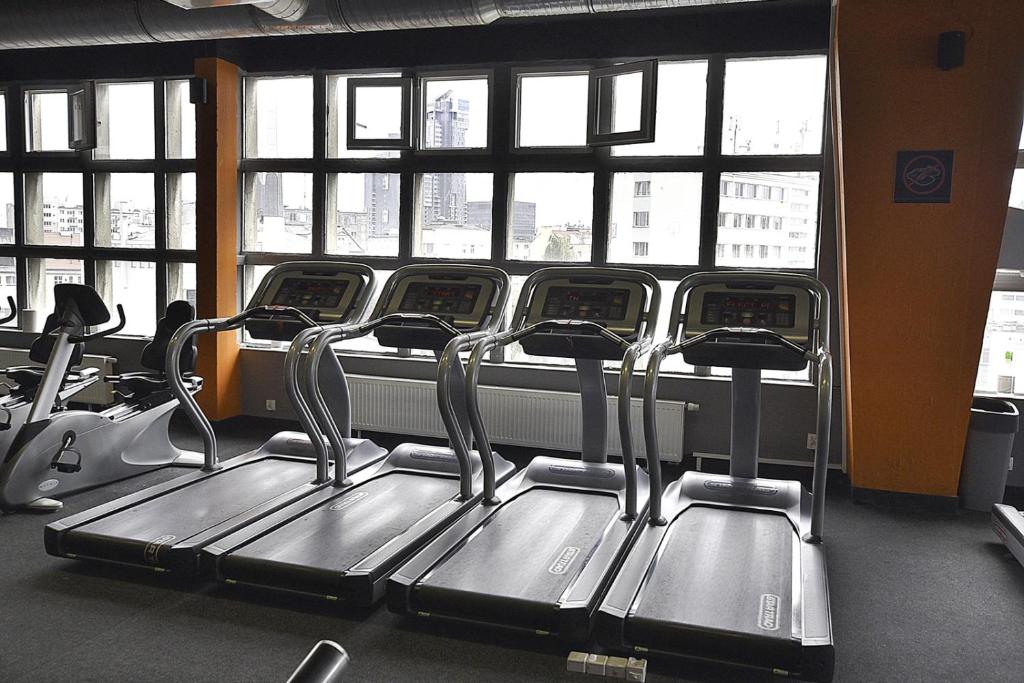 Fitness centrum a/nebo fitness zařízení v ubytování Sea Towers Gdynia
