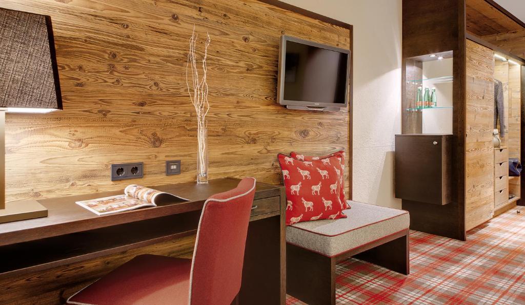 TV a/nebo společenská místnost v ubytování Hotel Lamark
