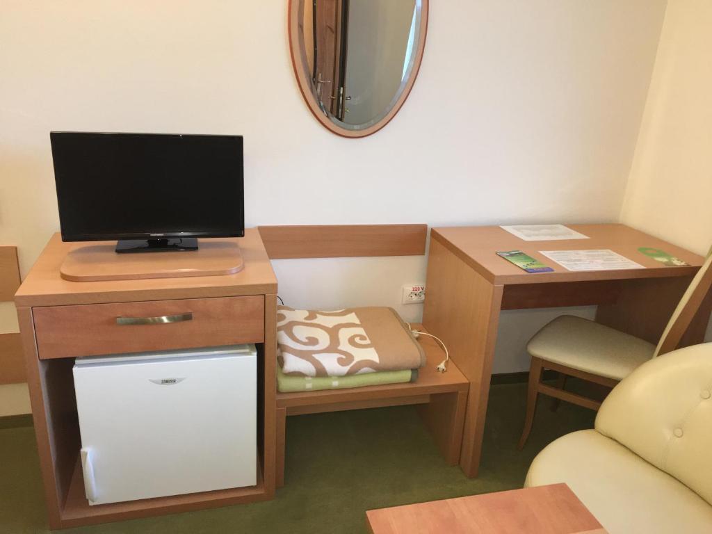 TV a/nebo společenská místnost v ubytování Motel Sora