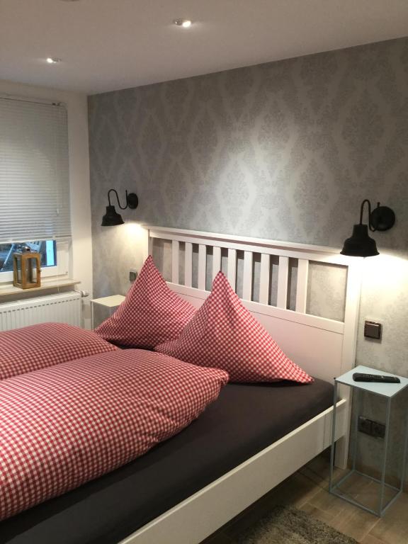 Postel nebo postele na pokoji v ubytování Landhaus Thome