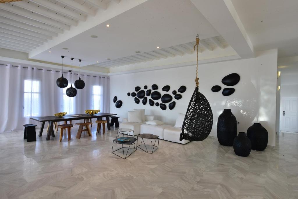 Posezení v ubytování Hermes Mykonos Hotel