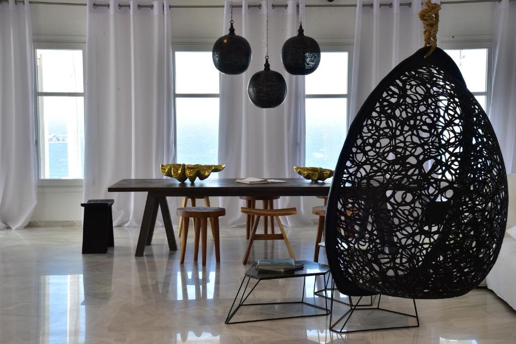 Posezení v ubytování Hermes Mykonos Hotel